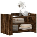 vidaXL Măsuță de cafea, stejar fumuriu, 80x50x50 cm, lemn prelucrat vidaXL Măsuță de cafea, stejar fumuriu, 80x50x50 cm, lemn prelucrat