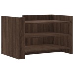 vidaXL Măsuță de cafea, stejar maro, 80x50x50 cm, lemn prelucrat vidaXL Măsuță de cafea, stejar maro, 80x50x50 cm, lemn prelucrat