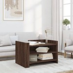 vidaXL Măsuță de cafea, stejar maro, 80x50x50 cm, lemn prelucrat vidaXL Măsuță de cafea, stejar maro, 80x50x50 cm, lemn prelucrat