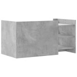 vidaXL Măsuță de cafea, gri beton, 100x50x50 cm, lemn prelucrat vidaXL Măsuță de cafea, gri beton, 100x50x50 cm, lemn prelucrat