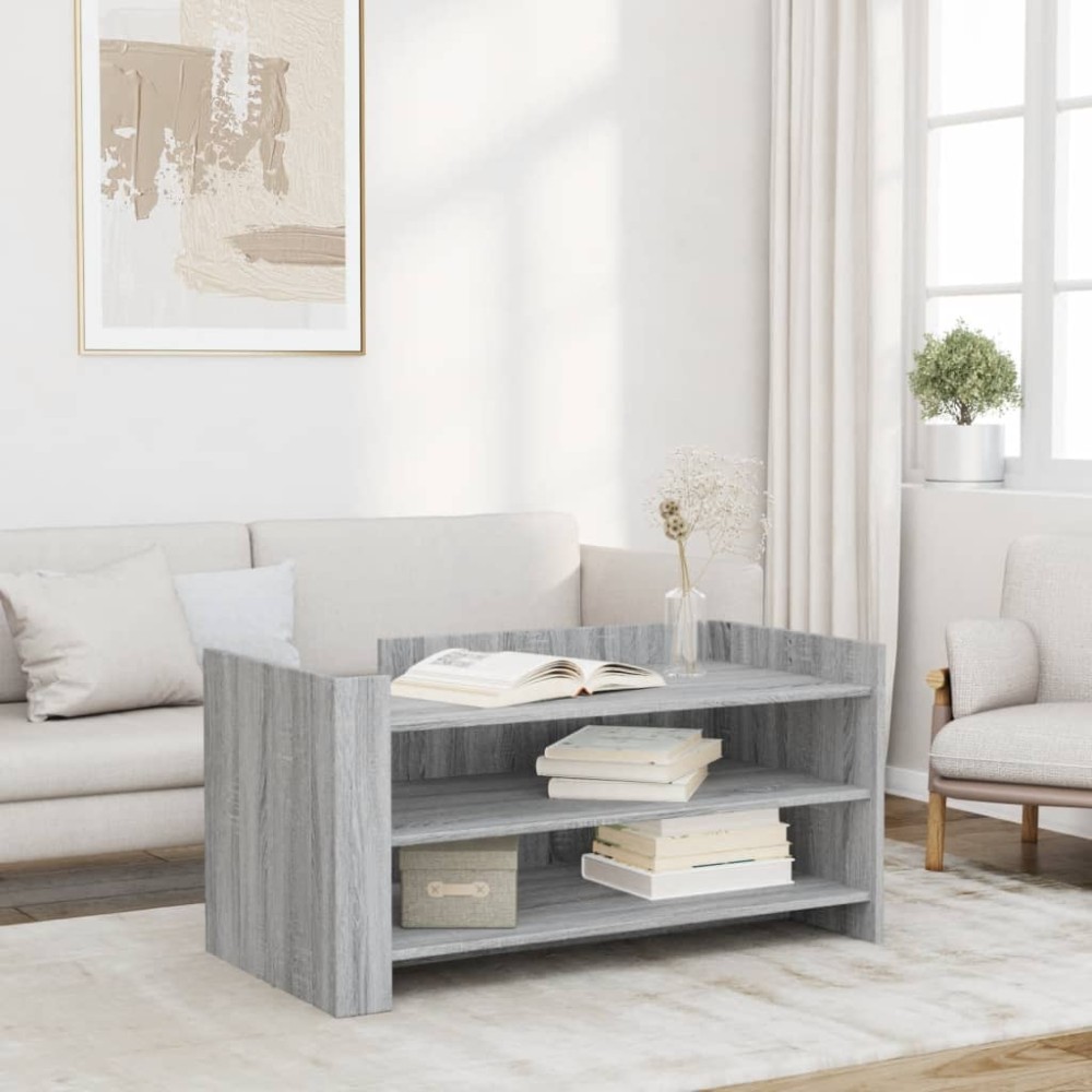 vidaXL Măsuță de cafea gri sonoma 100x50x50 cm lemn prelucrat