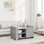vidaXL Măsuță de cafea, gri beton, 80x50x50 cm, lemn prelucrat vidaXL Măsuță de cafea, gri beton, 80x50x50 cm, lemn prelucrat