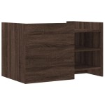 vidaXL Măsuță de cafea, stejar maro, 80x50x50 cm, lemn prelucrat vidaXL Măsuță de cafea, stejar maro, 80x50x50 cm, lemn prelucrat