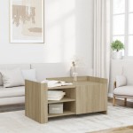 vidaXL Măsuță de cafea, stejar sonoma, 100x50x50 cm, lemn prelucrat vidaXL Măsuță de cafea, stejar sonoma, 100x50x50 cm, lemn prelucrat