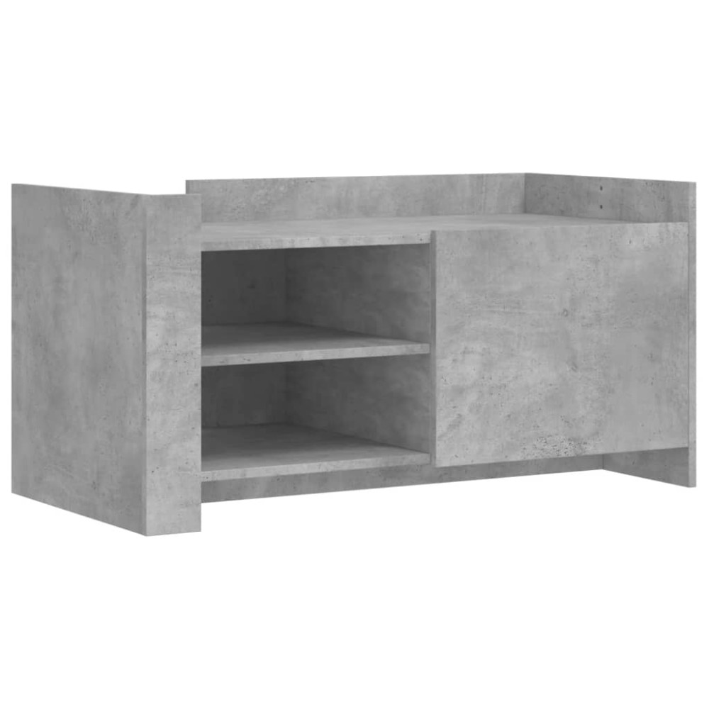 vidaXL Măsuță de cafea, gri beton, 100x50x50 cm, lemn prelucrat