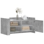 vidaXL Măsuță de cafea, gri beton, 100x50x50 cm, lemn prelucrat vidaXL Măsuță de cafea, gri beton, 100x50x50 cm, lemn prelucrat
