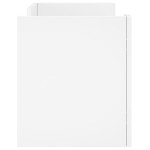 vidaXL Comodă TV, alb, 80x35x40 cm, lemn prelucrat