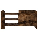 vidaXL Comodă TV, stejar fumuriu, 80x35x40 cm, lemn prelucrat