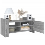 vidaXL Comodă TV, gri sonoma, 80x35x40 cm, lemn prelucrat vidaXL Comodă TV, gri sonoma, 80x35x40 cm, lemn prelucrat