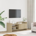 vidaXL Comodă TV, stejar sonoma, 100x35x40 cm, lemn prelucrat vidaXL Comodă TV, stejar sonoma, 100x35x40 cm, lemn prelucrat