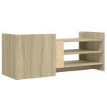 vidaXL Comodă TV, stejar sonoma, 100x35x40 cm, lemn prelucrat vidaXL Comodă TV, stejar sonoma, 100x35x40 cm, lemn prelucrat