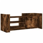 vidaXL Comodă TV, stejar fumuriu, 100x35x40 cm, lemn prelucrat vidaXL Comodă TV, stejar fumuriu, 100x35x40 cm, lemn prelucrat