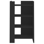 vidaXL Dulap, negru, 45x35x75 cm, lemn prelucrat