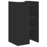vidaXL Dulap, negru, 45x35x75 cm, lemn prelucrat