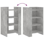vidaXL Dulap, gri beton, 45x35x75 cm, lemn prelucrat