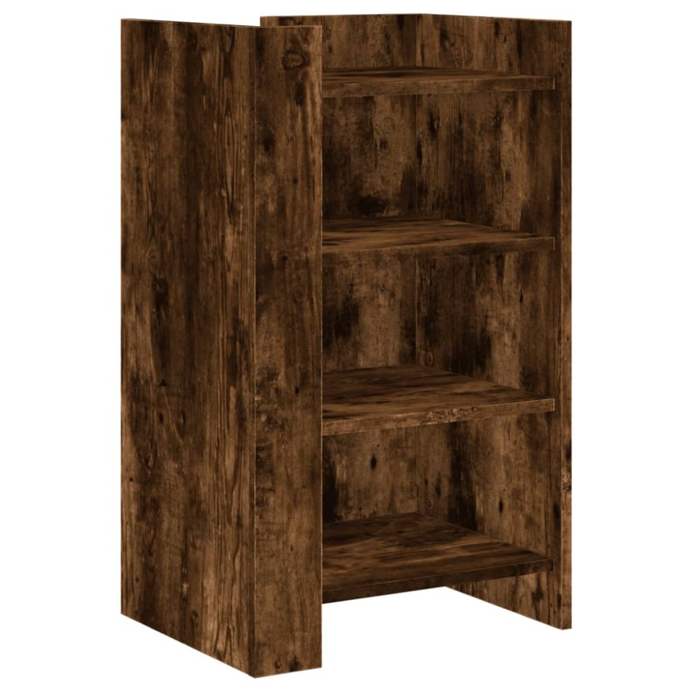 vidaXL Dulap, stejar fumuriu, 45x35x75 cm, lemn prelucrat
