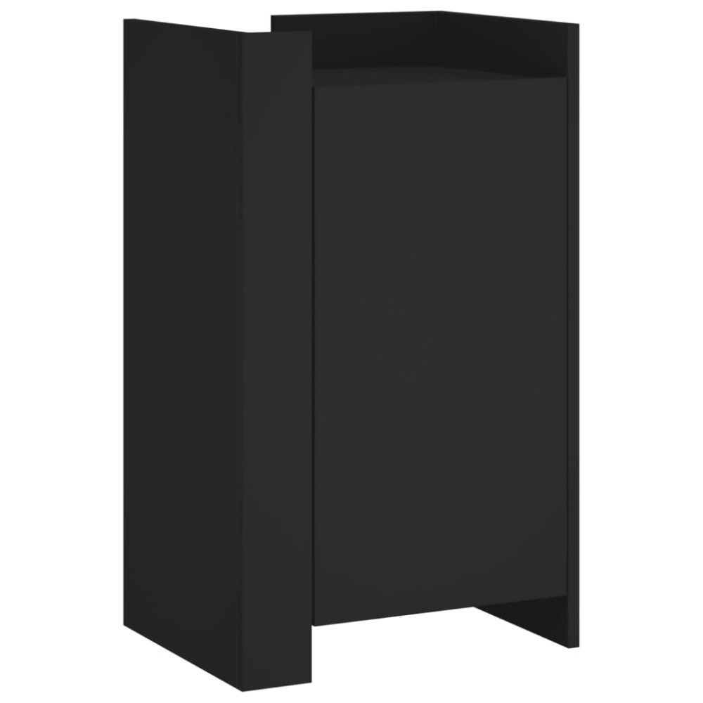 vidaXL Dulap, negru, 45x35x75 cm, lemn prelucrat