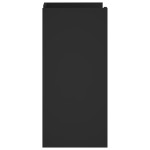 vidaXL Dulap, negru, 45x35x75 cm, lemn prelucrat
