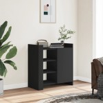 vidaXL Dulap, negru, 73,5x35x75 cm, lemn prelucrat