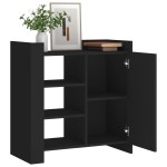 vidaXL Dulap, negru, 73,5x35x75 cm, lemn prelucrat