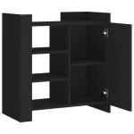 vidaXL Dulap, negru, 73,5x35x75 cm, lemn prelucrat