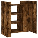 vidaXL Dulap, stejar fumuriu, 73,5x35x75 cm, lemn prelucrat
