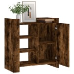 vidaXL Dulap, stejar fumuriu, 73,5x35x75 cm, lemn prelucrat
