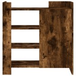 vidaXL Dulap, stejar fumuriu, 73,5x35x75 cm, lemn prelucrat