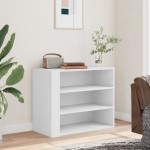 vidaXL Dulap de perete, alb, 75x35x60 cm, lemn prelucrat