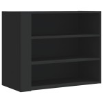vidaXL Dulap de perete, negru, 75x35x60 cm, lemn prelucrat vidaXL Dulap de perete, negru, 75x35x60 cm, lemn prelucrat