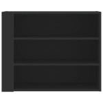 vidaXL Dulap de perete, negru, 75x35x60 cm, lemn prelucrat vidaXL Dulap de perete, negru, 75x35x60 cm, lemn prelucrat