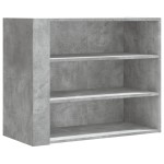 vidaXL Dulap de perete, gri beton, 75x35x60 cm, lemn prelucrat vidaXL Dulap de perete, gri beton, 75x35x60 cm, lemn prelucrat