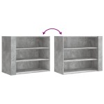vidaXL Dulap de perete, gri beton, 75x35x60 cm, lemn prelucrat vidaXL Dulap de perete, gri beton, 75x35x60 cm, lemn prelucrat