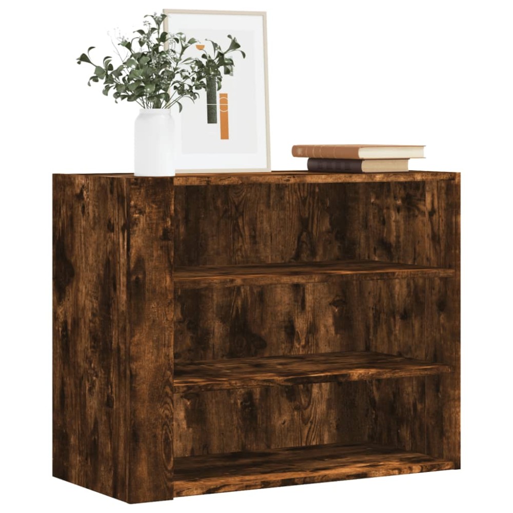 vidaXL Dulap de perete, stejar fumuriu, 75x35x60 cm, lemn prelucrat