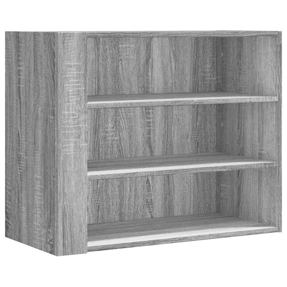 vidaXL Dulap de perete, gri sonoma, 75x35x60 cm, lemn compozit