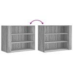 vidaXL Dulap de perete, gri sonoma, 75x35x60 cm, lemn compozit vidaXL Dulap de perete, gri sonoma, 75x35x60 cm, lemn compozit