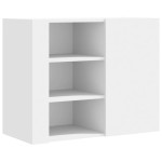 vidaXL Dulap de perete, alb, 75x35x60 cm, lemn prelucrat
