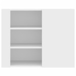 vidaXL Dulap de perete, alb, 75x35x60 cm, lemn prelucrat