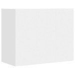 vidaXL Dulap de perete, alb, 75x35x60 cm, lemn prelucrat
