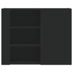vidaXL Dulap de perete, negru, 75x35x60 cm, lemn prelucrat vidaXL Dulap de perete, negru, 75x35x60 cm, lemn prelucrat