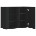 vidaXL Dulap de perete, negru, 75x35x60 cm, lemn prelucrat vidaXL Dulap de perete, negru, 75x35x60 cm, lemn prelucrat