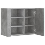 vidaXL Dulap de perete, gri beton, 75x35x60 cm, lemn prelucrat vidaXL Dulap de perete, gri beton, 75x35x60 cm, lemn prelucrat