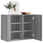 vidaXL Dulap de perete, gri sonoma, 75x35x60 cm, lemn compozit vidaXL Dulap de perete, gri sonoma, 75x35x60 cm, lemn compozit
