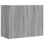vidaXL Dulap de perete, gri sonoma, 75x35x60 cm, lemn compozit vidaXL Dulap de perete, gri sonoma, 75x35x60 cm, lemn compozit