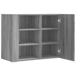 vidaXL Dulap de perete, gri sonoma, 75x35x60 cm, lemn compozit vidaXL Dulap de perete, gri sonoma, 75x35x60 cm, lemn compozit