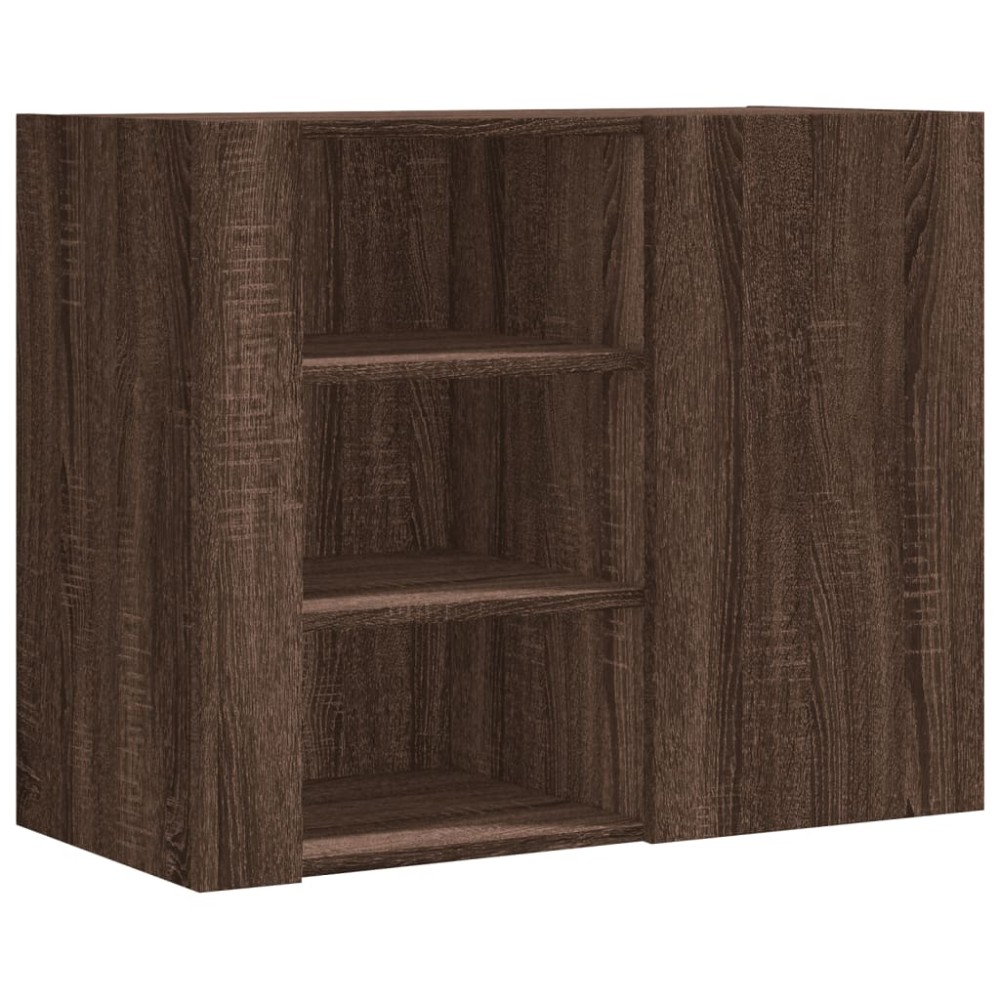 vidaXL Dulap de perete, stejar maro, 75x35x60 cm, lemn compozit