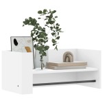 vidaXL Raft de perete, alb, 70,5x35x30,5 cm, lemn prelucrat