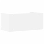 vidaXL Raft de perete, alb, 70,5x35x30,5 cm, lemn prelucrat