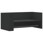 vidaXL Raft de perete, negru, 70,5x35x30,5 cm, lemn prelucrat vidaXL Raft de perete, negru, 70,5x35x30,5 cm, lemn prelucrat