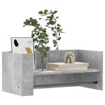 vidaXL Raft de perete, gri beton, 70,5x35x30,5 cm, lemn prelucrat